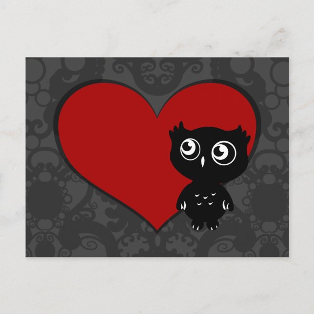 Cartão Postal Owl Love III (Frente)