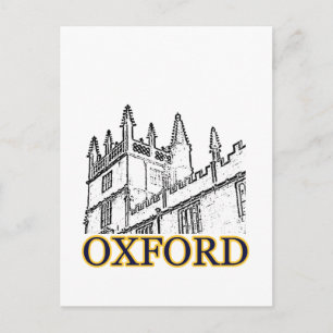 Cartão Postal Oxford England 1986 Building Spirals White