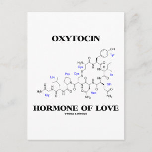 Cartão Postal Oxitocina Hormônio Do Amor (Química)