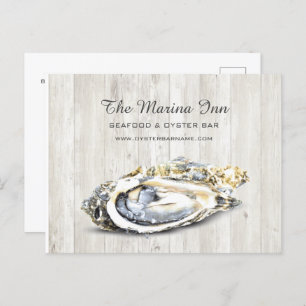 Cartão Postal Oyster Roast Seafood Comida Náutica Business