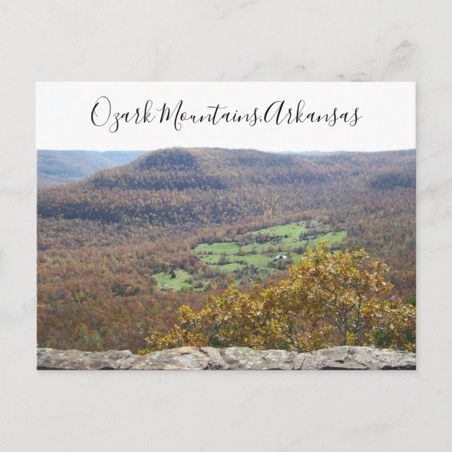 Cartão Postal Ozark Mountain Arkansas Viagem Fall Trees (Frente)