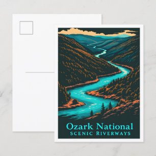 Cartão Postal Ozark National Scense Riverways Viagem