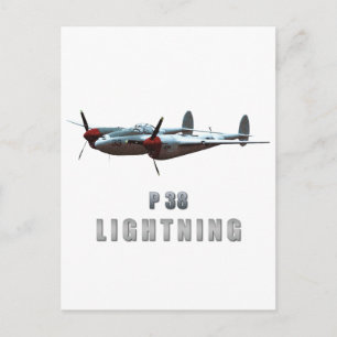 Cartão Postal P38 Lightning