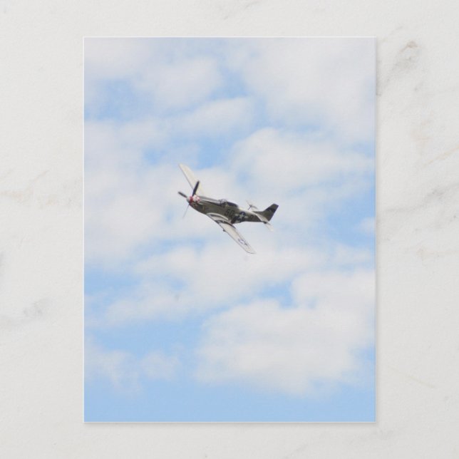 Cartão Postal P51 Mustang em Voo (Frente)