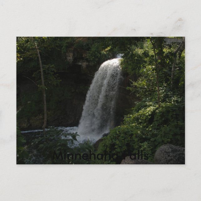 Cartão Postal P8140044, Minnehaha Falls (Frente)