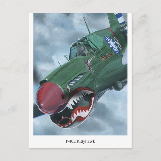 Cartão Postal P-40 Kittyhawk (Frente)
