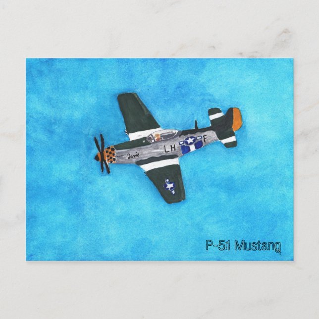 Cartão Postal P-51 Mustang (Frente)