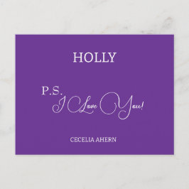 Cartão Postal P.S. I Love You personalizado