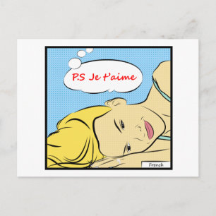 Cartão Postal P.S Je t'aime