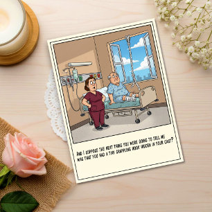 Cartão Postal Paciente Tenta Fugir do Hospital para se Recuperar