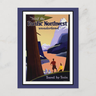 Cartão postal Pacific Northwest Cumprimentos Vinta