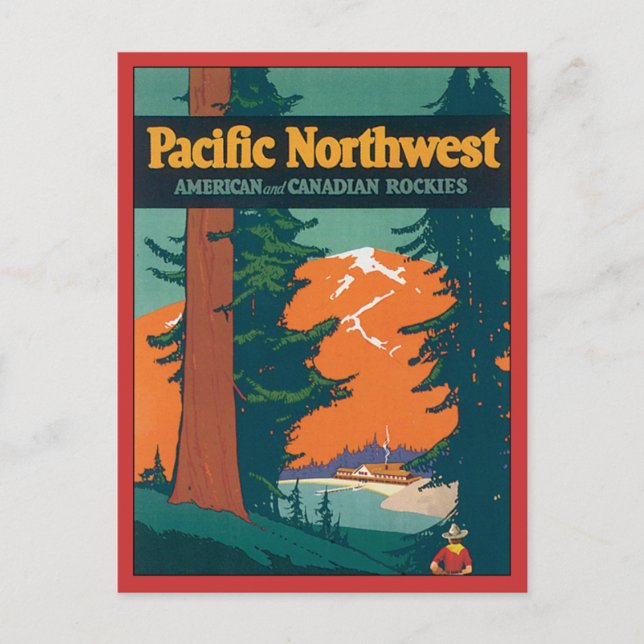 Cartão Postal Pacific Northwest Vintage (Frente)