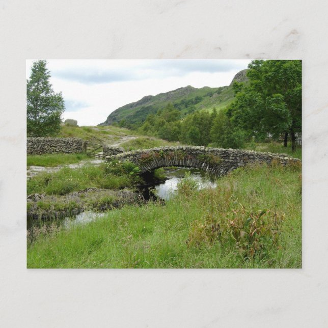Cartão Postal Packhorse Bridge at Watendlath (Frente)