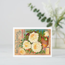 Cartão Postal Pacote de Semente Vintage.