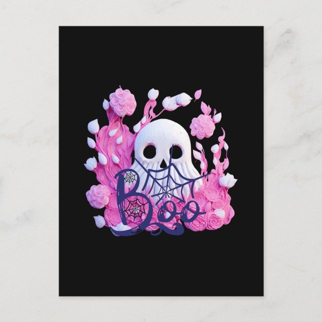 Cartão Postal pacote fofo de fantasmas de Halloween (Frente)