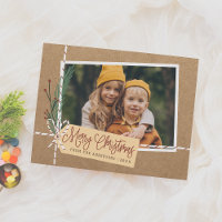 Pacote Rustic Gift Foto Feliz Feriado de Natal