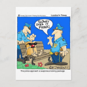 Cartão Postal Pacote Suspeito Presentes de Desenho Animado Diver