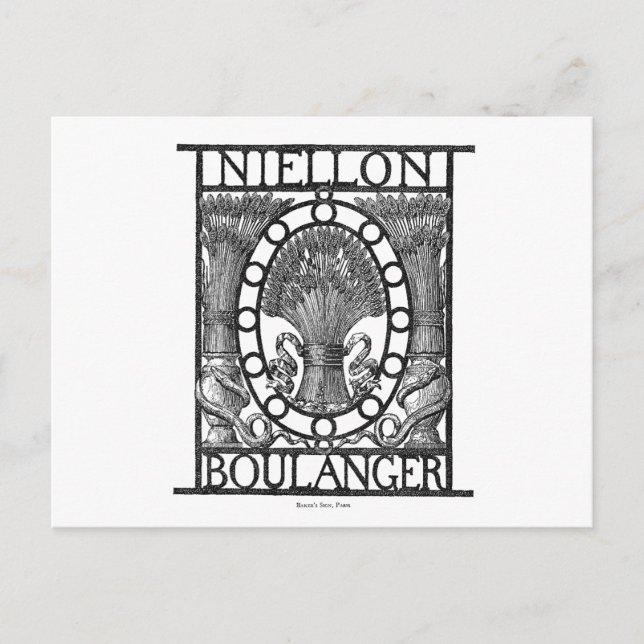 Cartão Postal Padaria Francesa Boulanger (Frente)