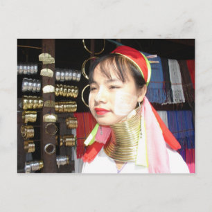 Cartão Postal Padaung Woman