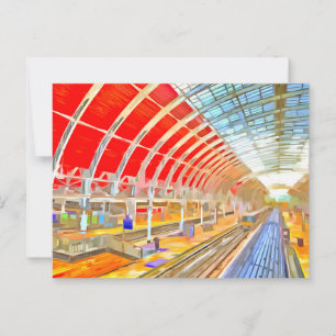 Cartão Postal Paddington Station Londres Pop Art
