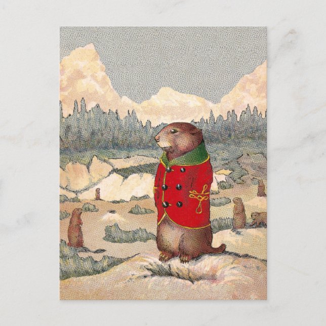 Cartão Postal Paddy Paws na Cidade do Cachorro de Prairie (Frente)