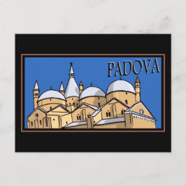 Cartão Postal Padova - Estilo de tronco do Navio a vapor