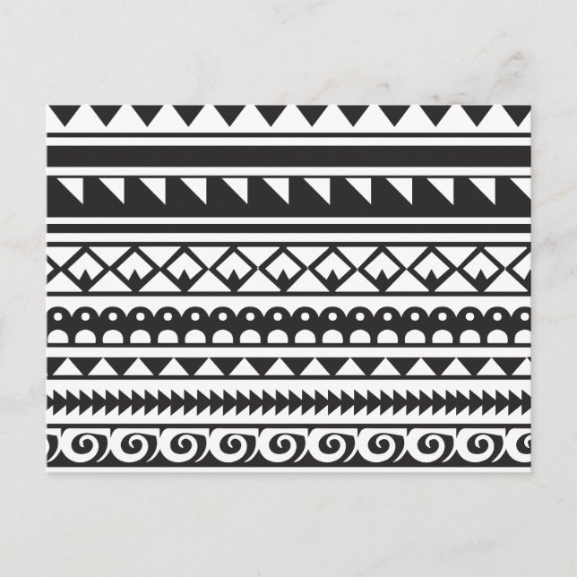 Cartão Postal padrão abstrato (Frente)