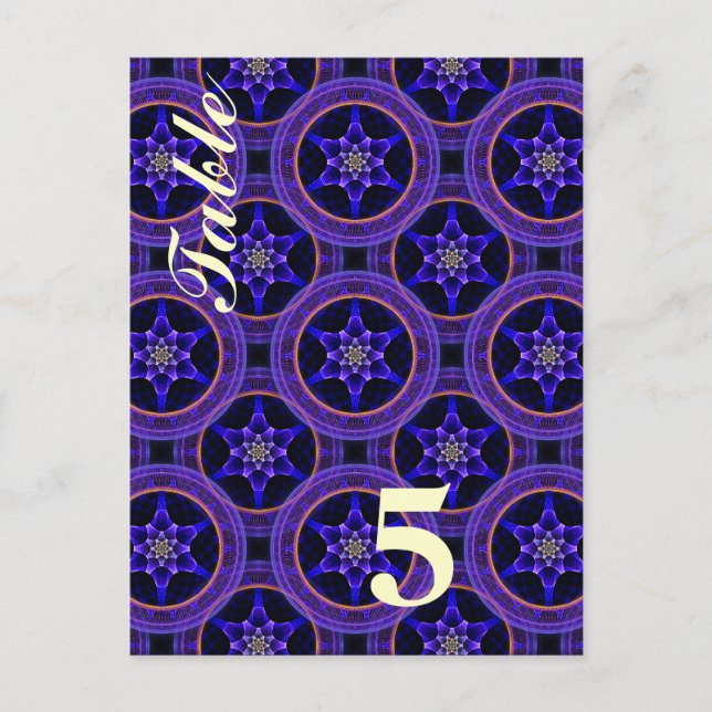 Cartão Postal Padrão Abstrato Floral Moderno Boho Elegante #505 (Frente)