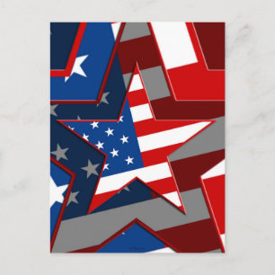 Cartão Postal Padrão Americano Flag Star, ZSSG