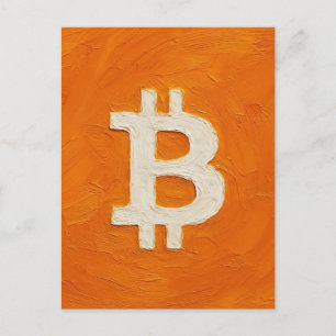 Cartão Postal Padrão Bitcoin (Óleo, Estilo: 1)