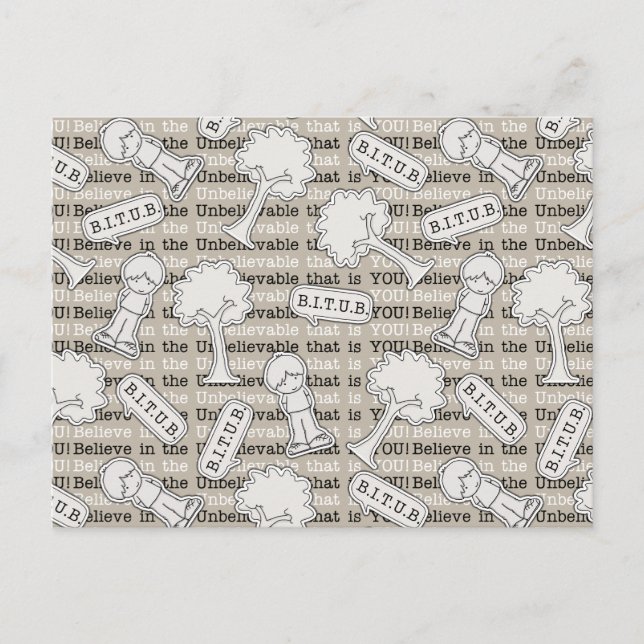 Cartão Postal Padrão BITUB (Acredite no Inacreditável) (Frente)