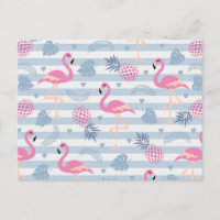 Padrão Caprichoso de Flamingo & Abacaxi