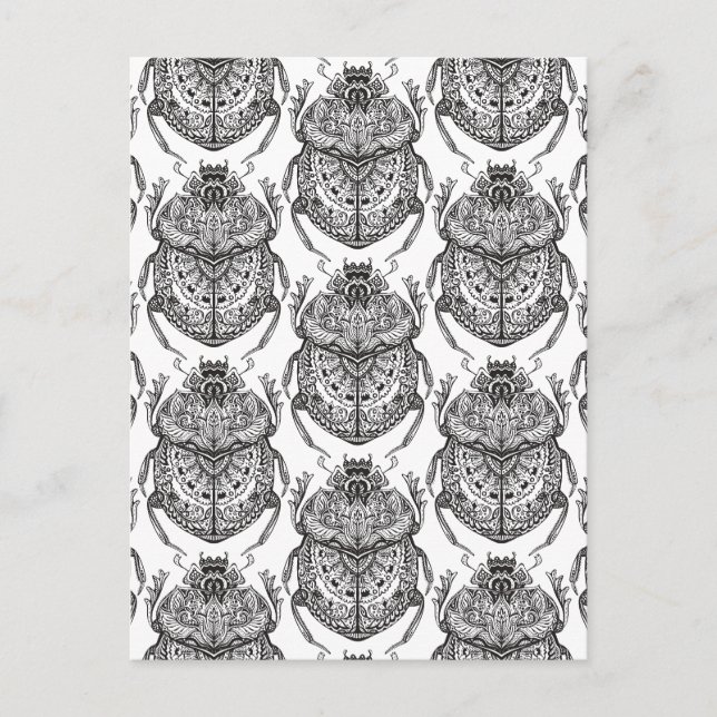 Cartão Postal Padrão Com Rabiscos À Mão (Frente)