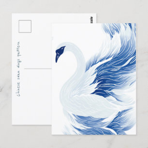 Cartão Postal Padrão das asas suecas chinesas