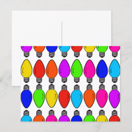 Cartão Postal Padrão das lâmpadas de Natal