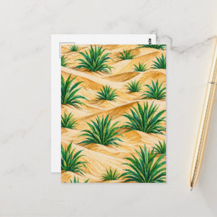 Cartão Postal Padrão de Agave das Dunas do Deserto