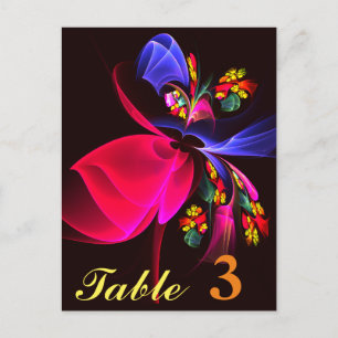 Cartão Postal Padrão de Arte Abstrata Floral Colorida Moderna #0