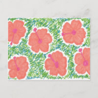Padrão de Arte Pop do Hibiscus