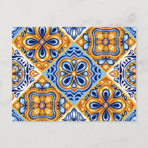 Cartão Postal Padrão de azulejos cerâmicos