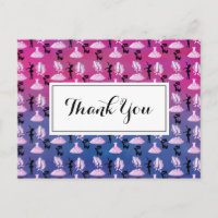 Padrão de Ballet em Gradiente Rosa e Azul