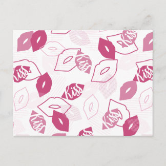 Cartão Postal Padrão de Beijing de Lábios Rosa