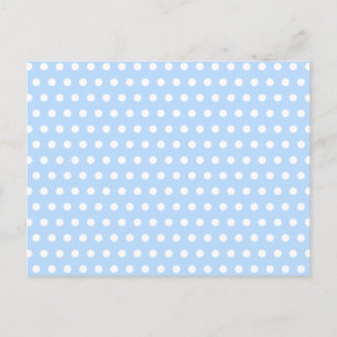 Cartão Postal Padrão de Bolinhas branco e azul. Idiota.