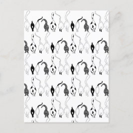 Cartão Postal Padrão de Bumbuns de Cat