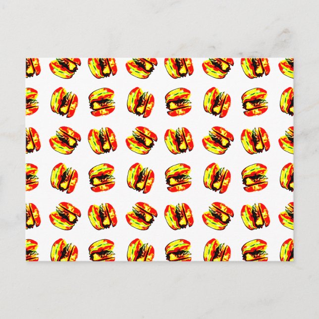 Cartão Postal Padrão de Burger (Frente)