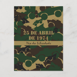 Cartão Postal Padrão de camuflagem de veículos militares