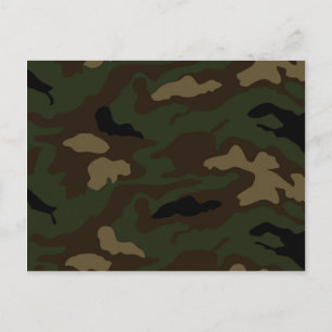 Cartão Postal padrão de camuflagem militar