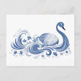 Cartão Postal Padrão de cisne