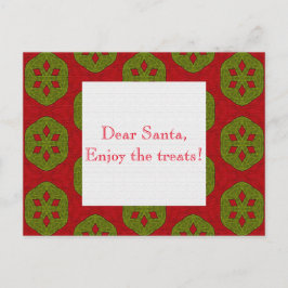 Cartão Postal Padrão de Cookie de Natal
