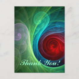 Cartão Postal Padrão de cor de Abstrato de arte flexível de temp