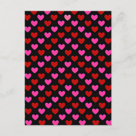 Cartão Postal Padrão de Coração Moderno Simples